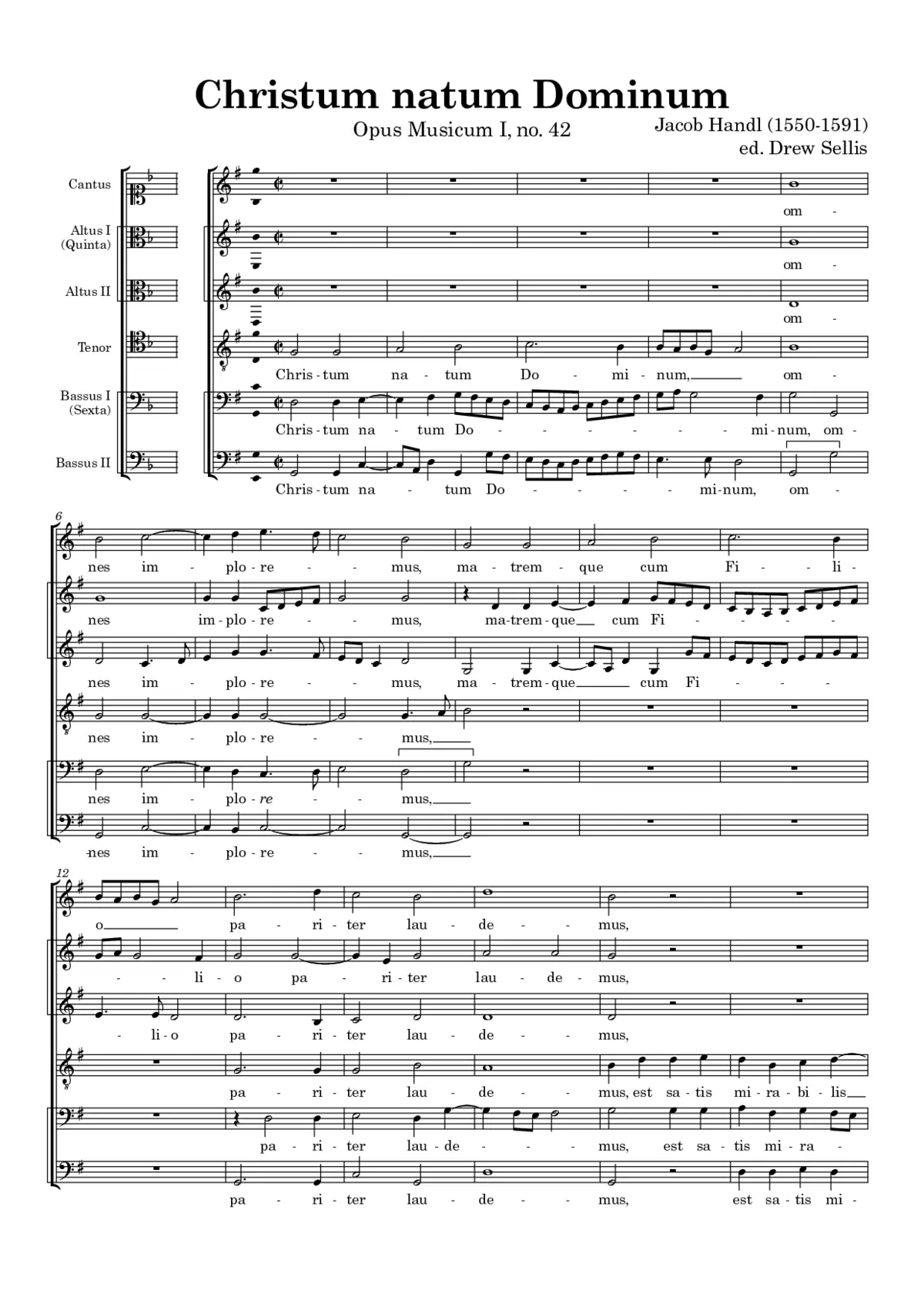Christum natum Dominum - Page 1