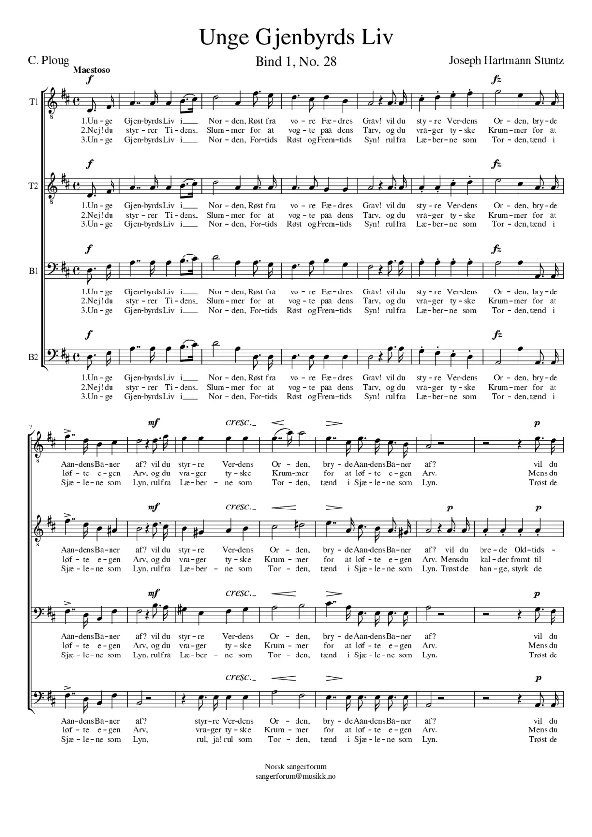 Unge Gjenbyrds Liv - Page 1