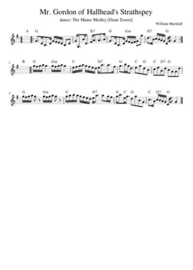 Mr. Gordon of Hallhead's Strathspey