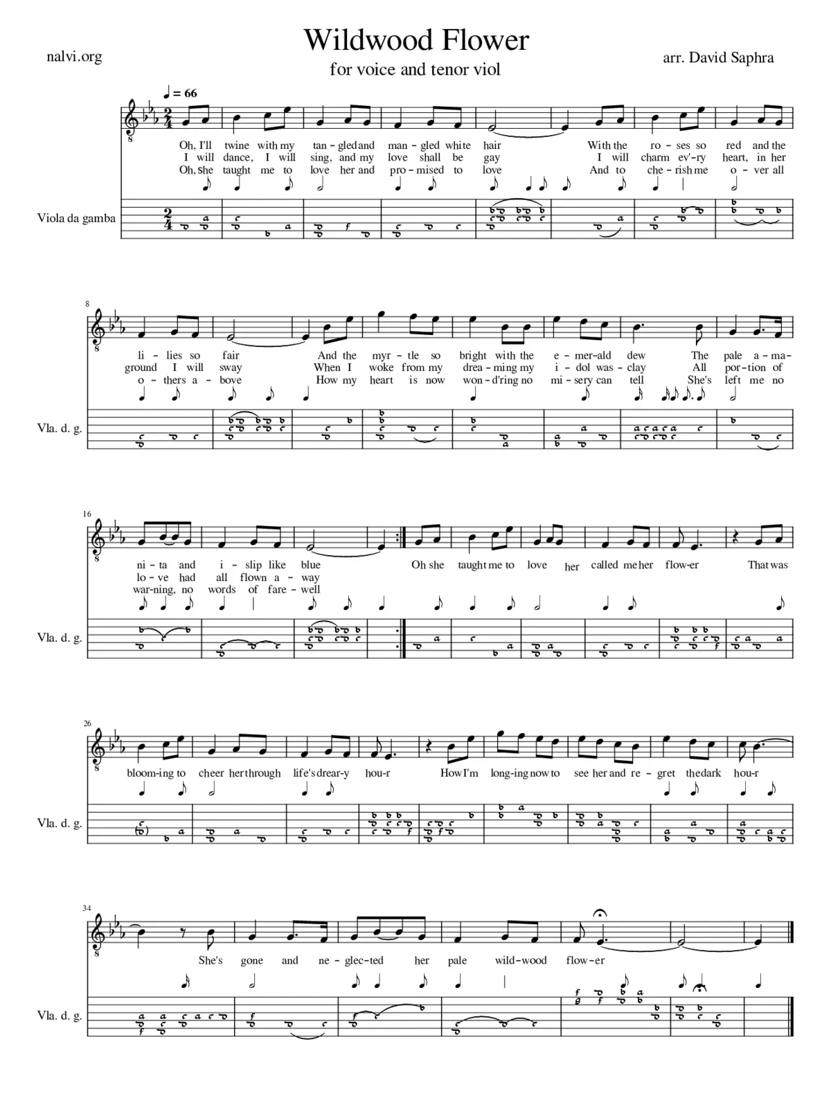 Wildwood Flower - Page 1