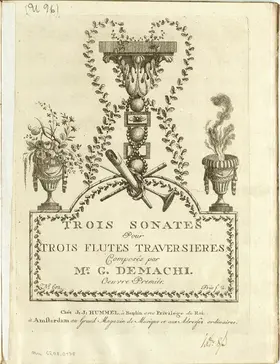 3 Sonates pour 3 Flutes Traversieres