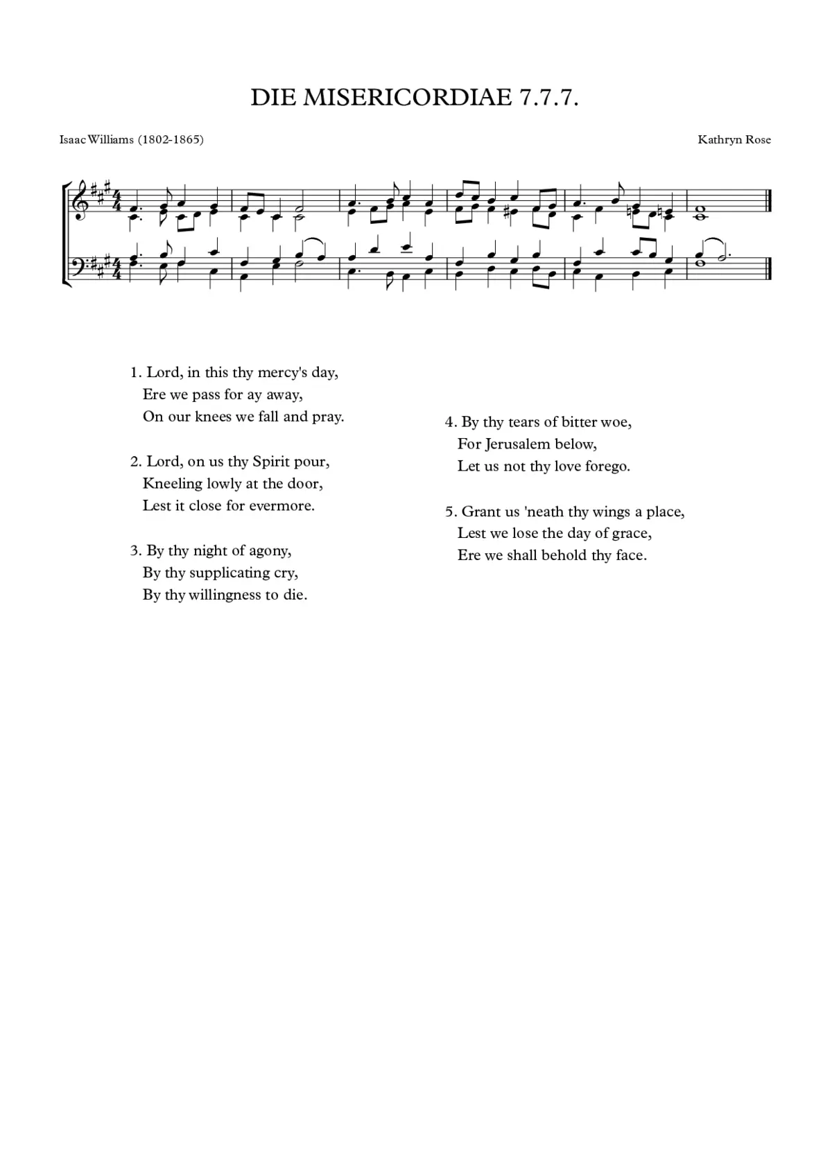 Die misericordiae - Page 1