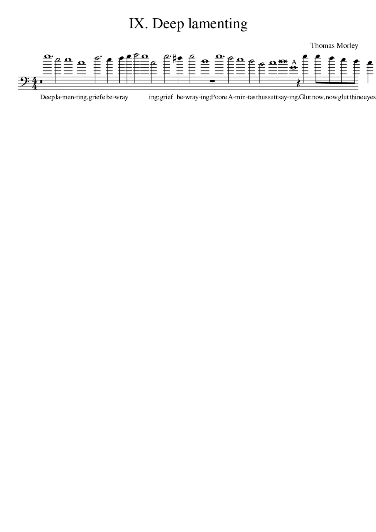 IX. Deep lamenting - Page 1