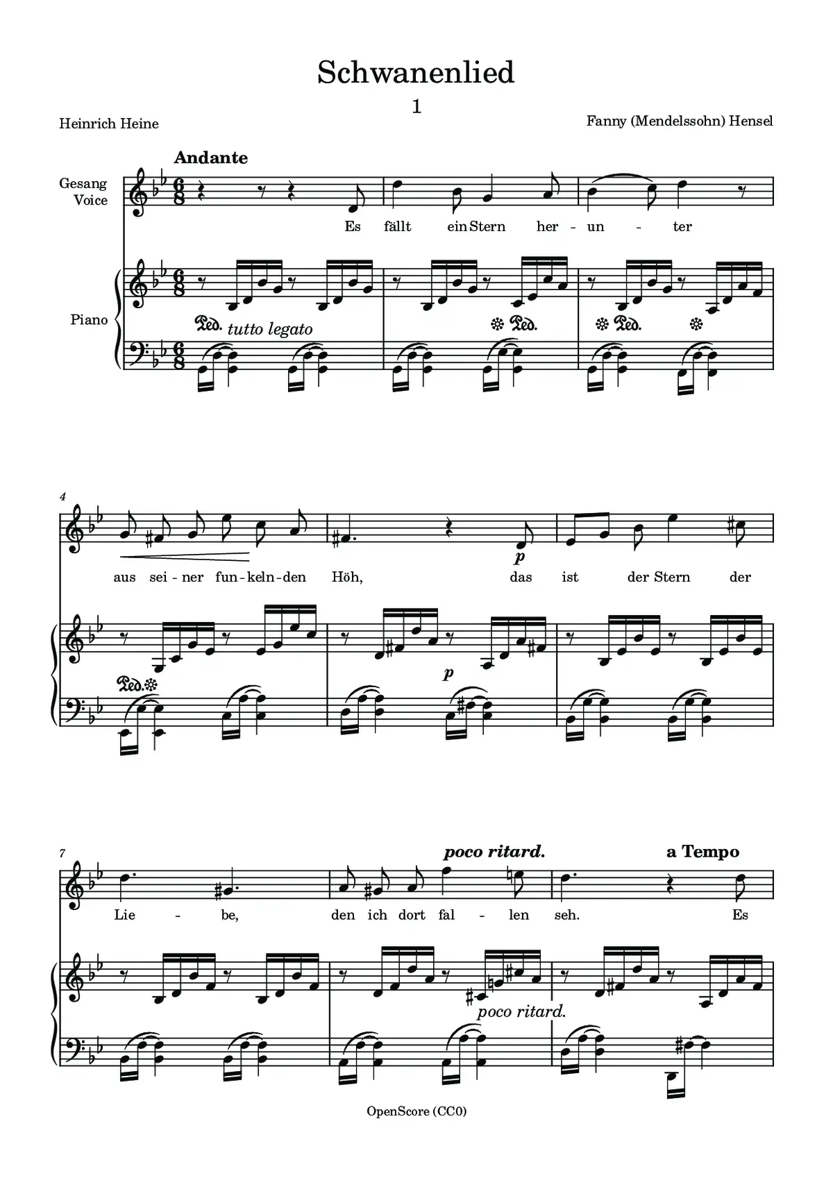 Schwanenlied - Page 1