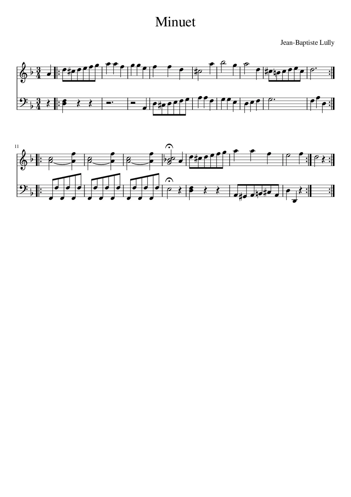 Minuet - Page 1