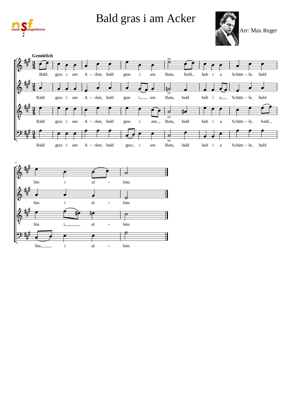 Bald gras i am Acker - Page 1