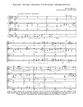 Missa Fortuna desperata a 4
