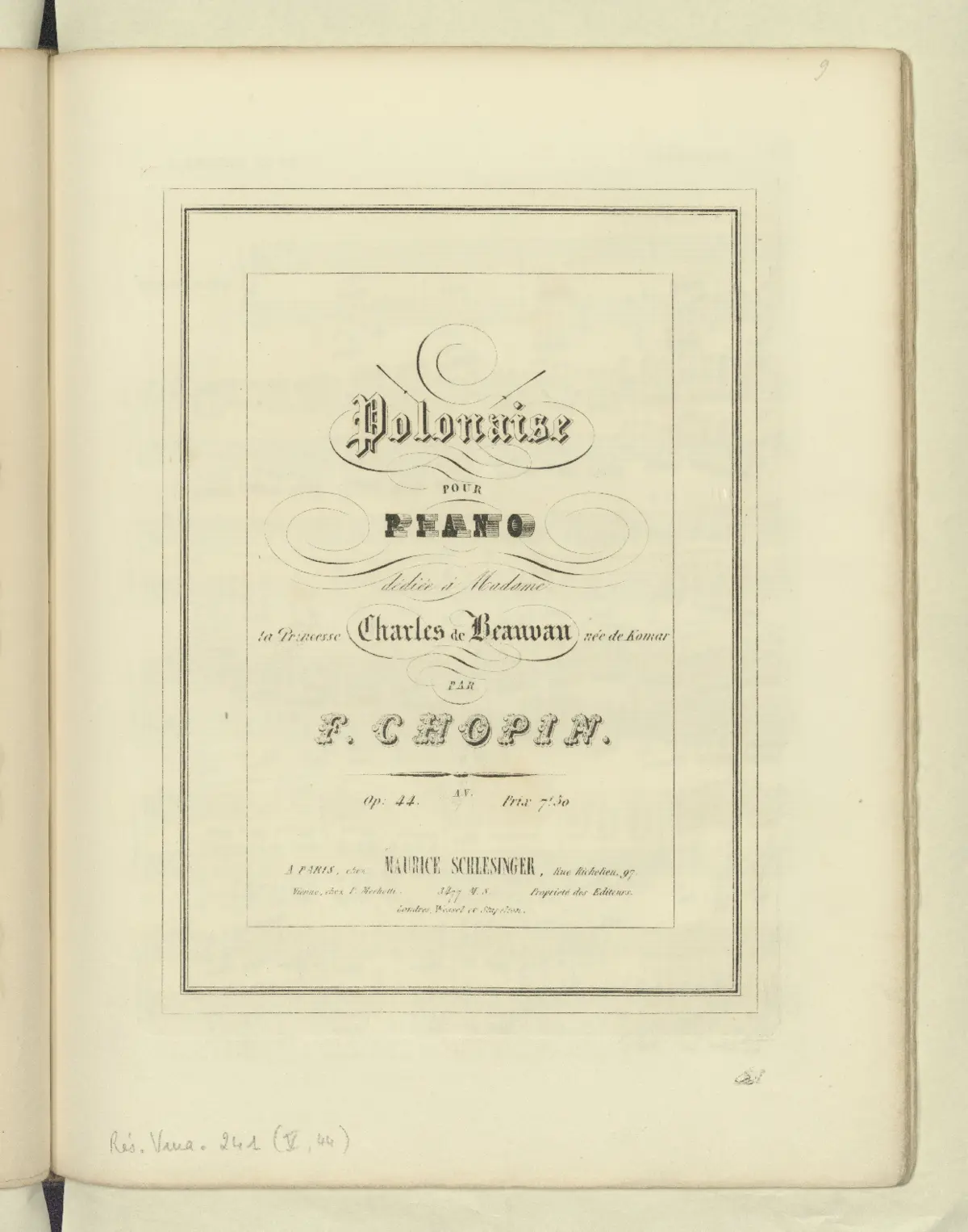 Polonaise in F-sharp minor - Page 1