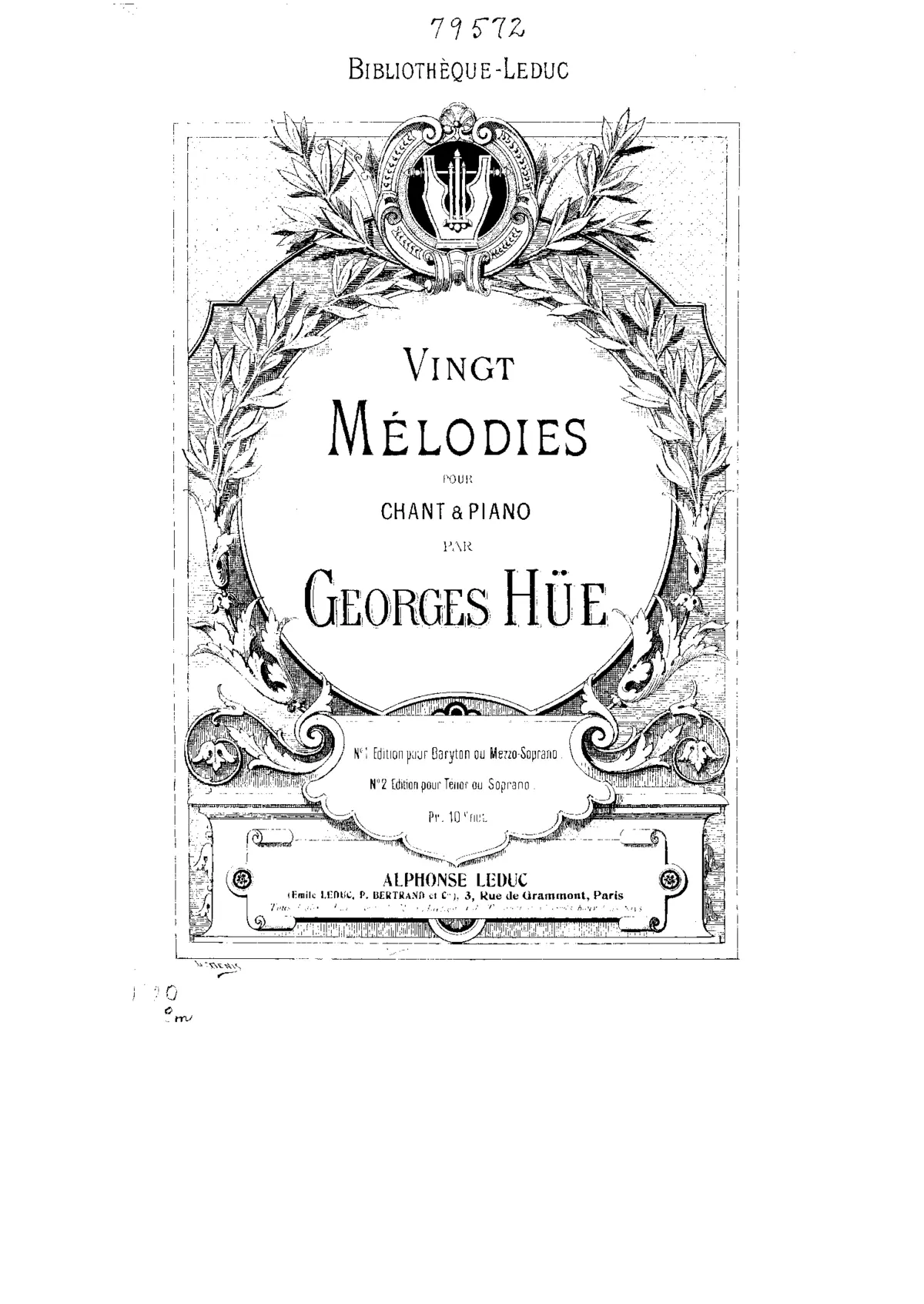 20 mélodies - Page 1