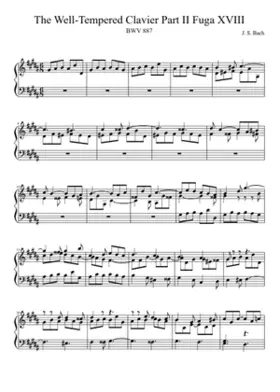 Prelude and Fugue in G-sharp minor BWV 887