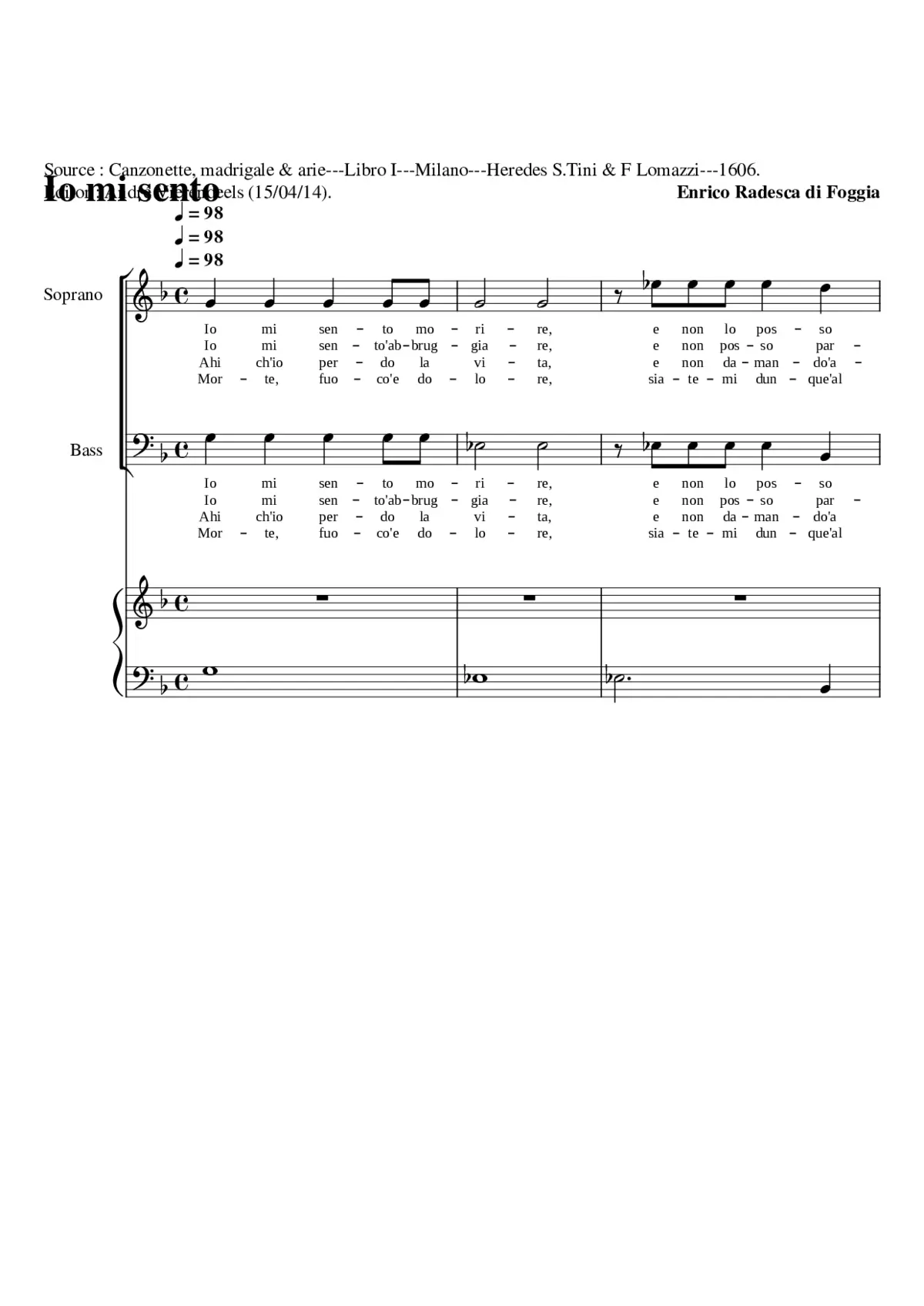 Io mi sento - Page 1