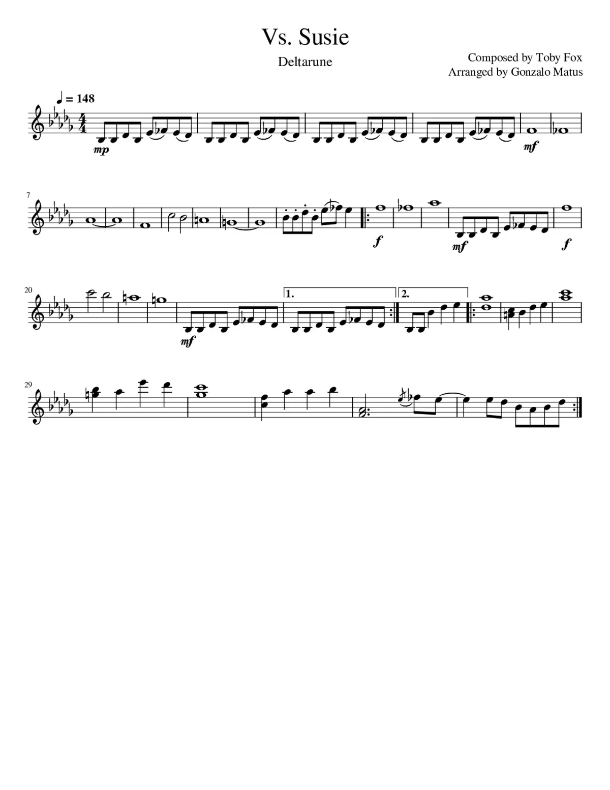 Vs Susie - Violin Solo - Page 1