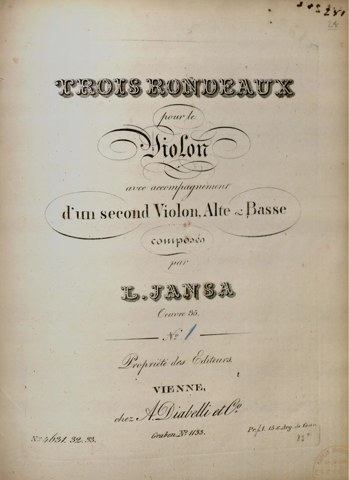 3 Rondeaux, Op.35 - Page 1
