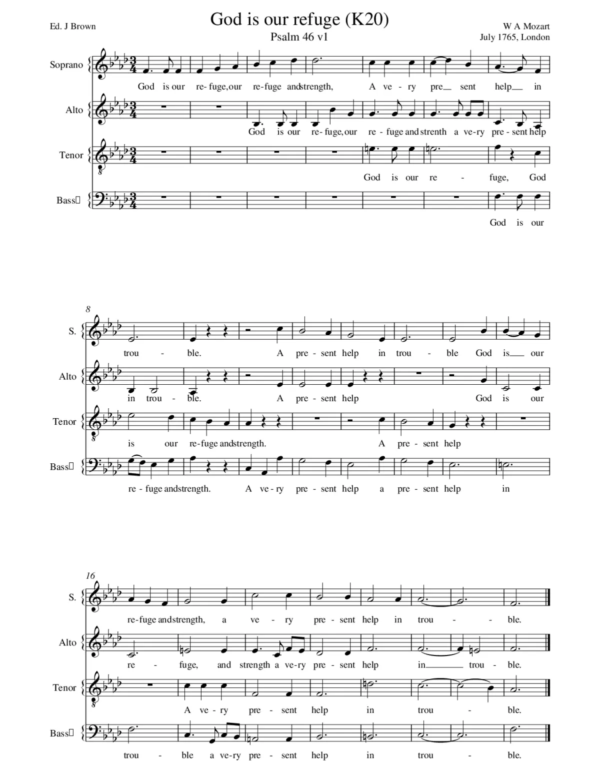 God is our refuge - Page 1