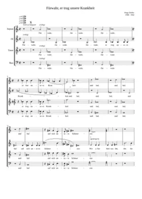 Fürwahr er trug unsere Krankheit