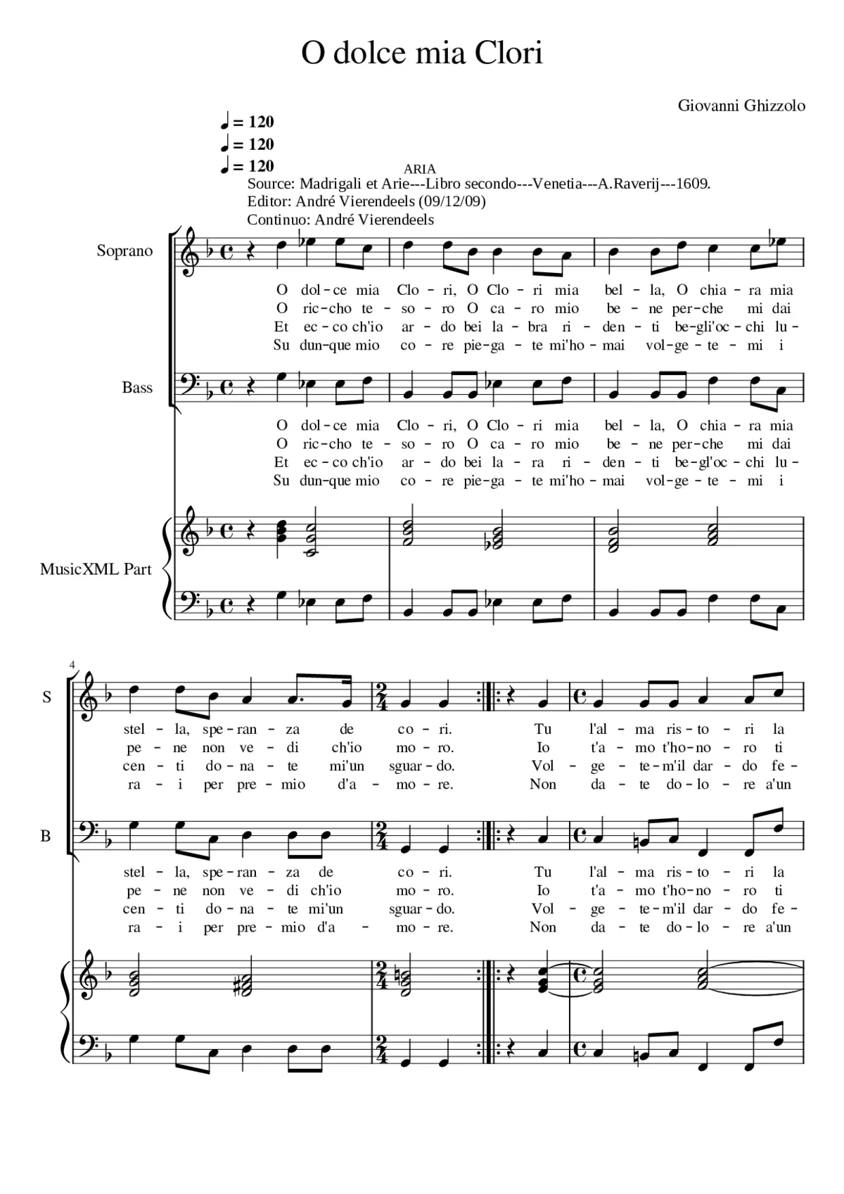 O dolce mia Clori - Page 1