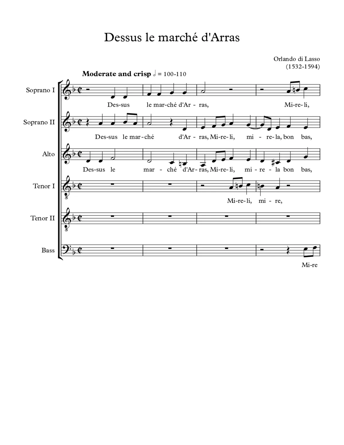 Dessus le marché d'Arras - Page 1
