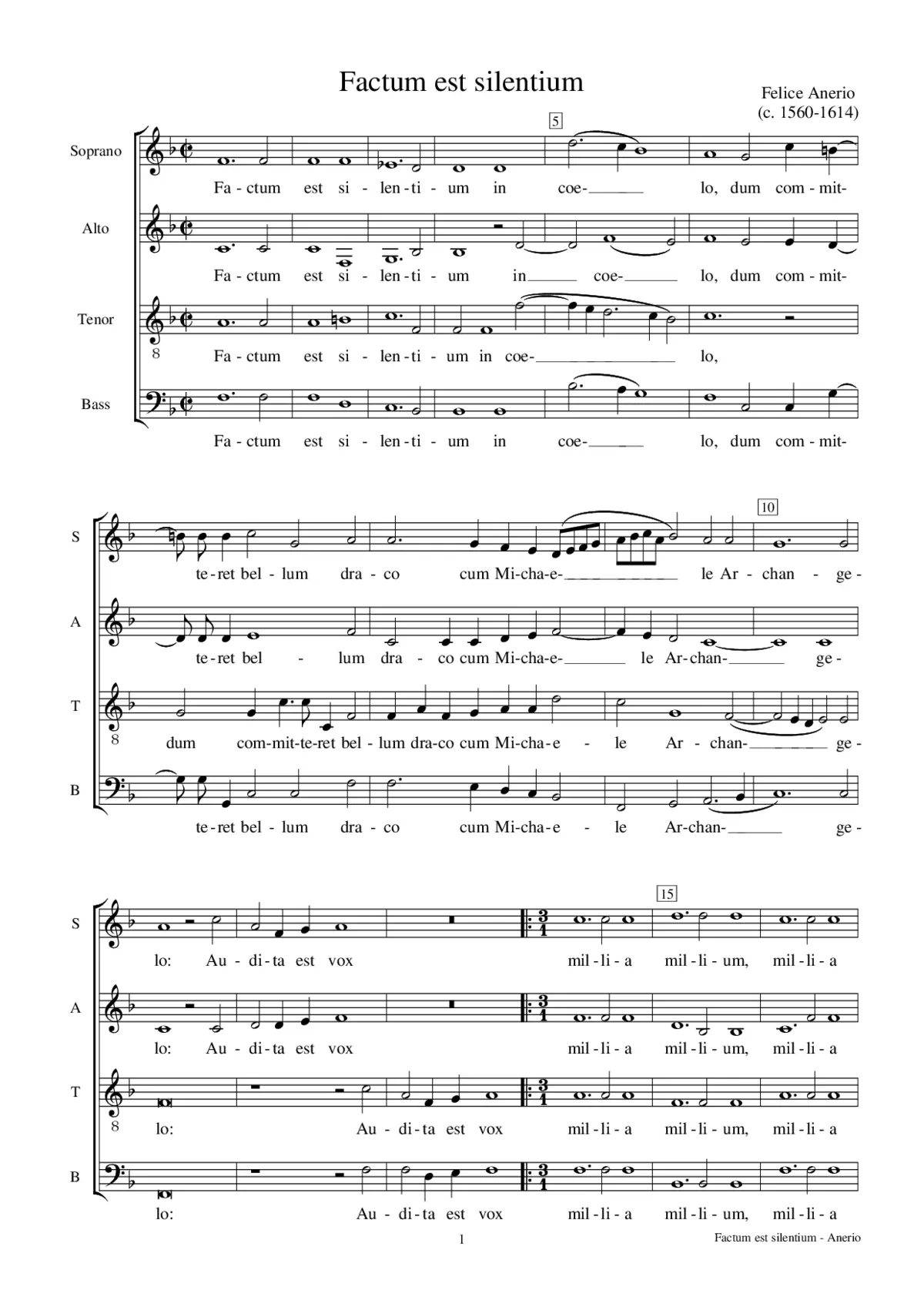 Factum est silentium - Page 1