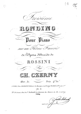 Rondino No.3 sur un thème favori de 'Armide'