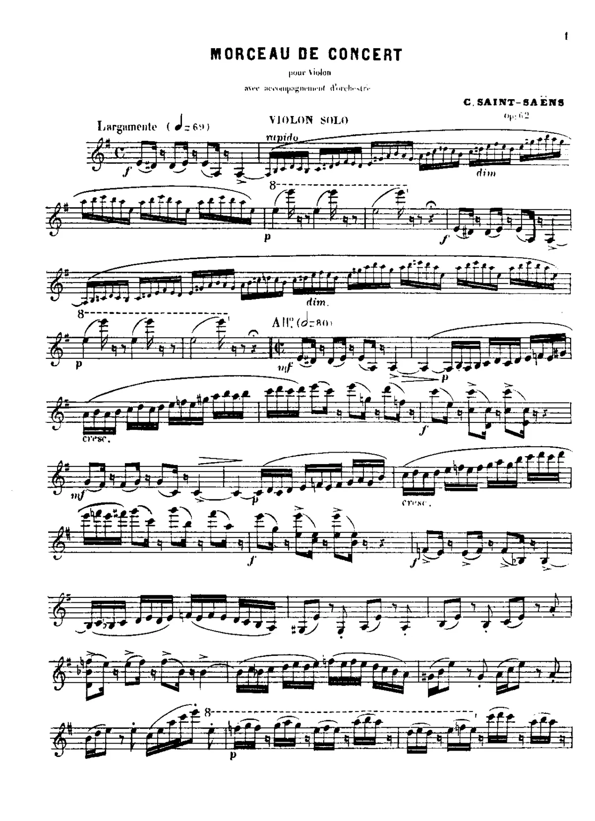 Morceau de concert - Page 1