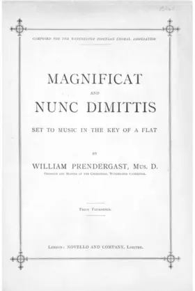 Magnificat and Nunc Dimittis in A flat