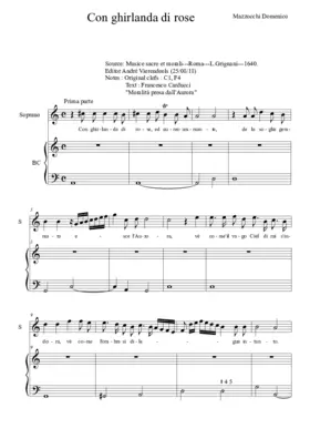 Con ghirlanda di rose