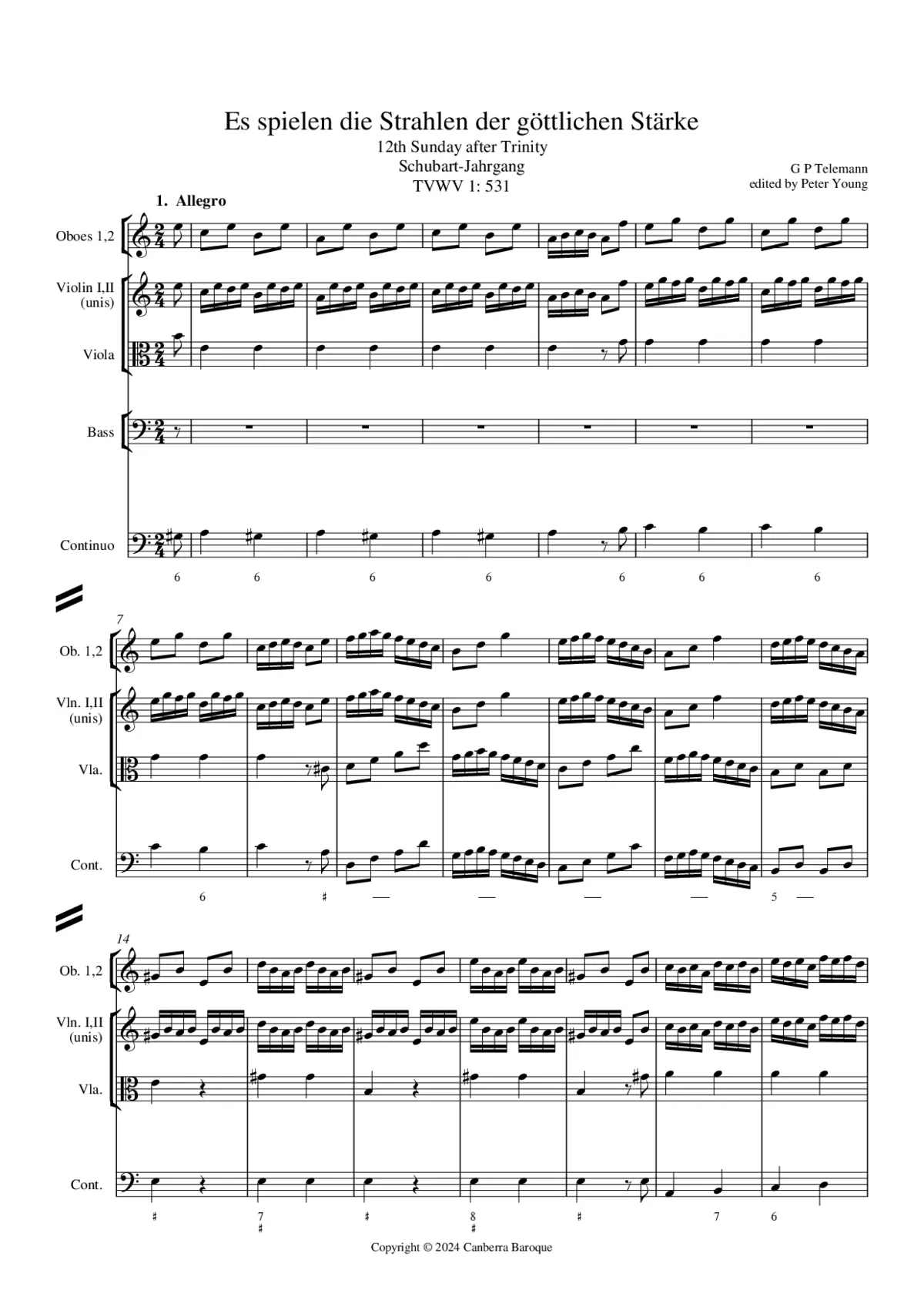 Es spielen die Strahlen der göttlichen Stärke - Page 1