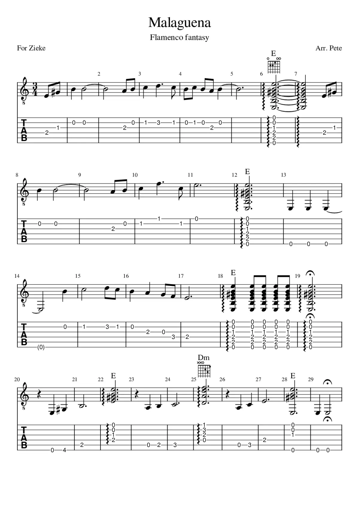 malaguena - Page 1