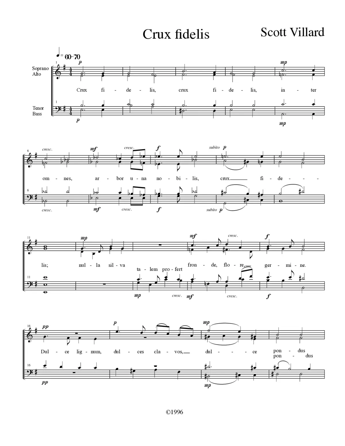 Crux fidelis - Page 1