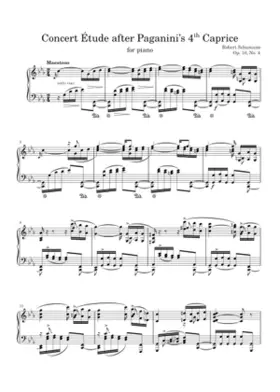 6 Concert Etudes after Paganini Caprices Op.10