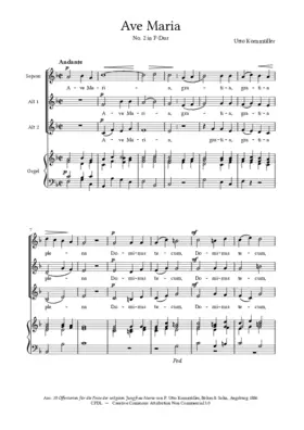 Ave Maria, No. 2 in F-Dur