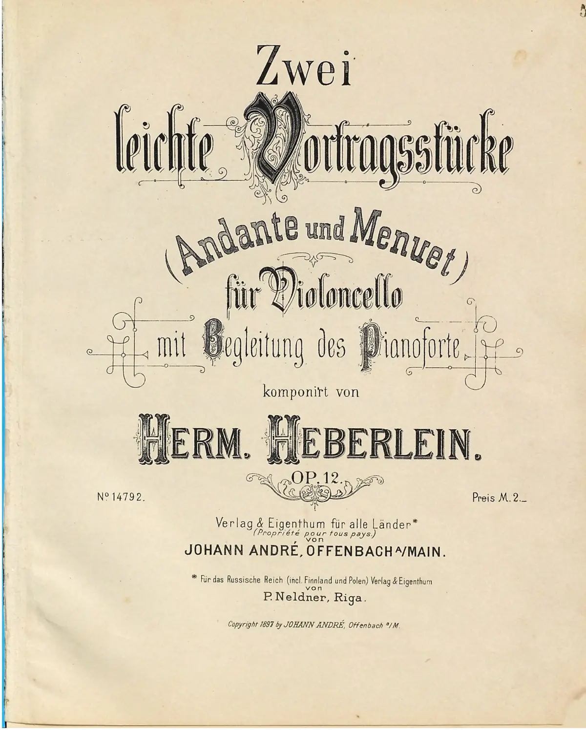 2 Vortragsstücke - Page 1