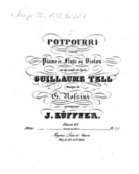 Potpourri for Flute or Violin and Piano No.19