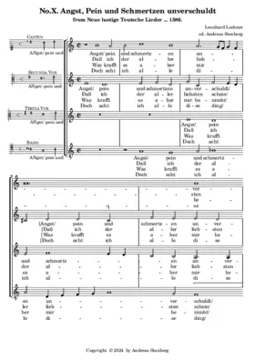 Angst, Pein und Schmertzen unverschuldt