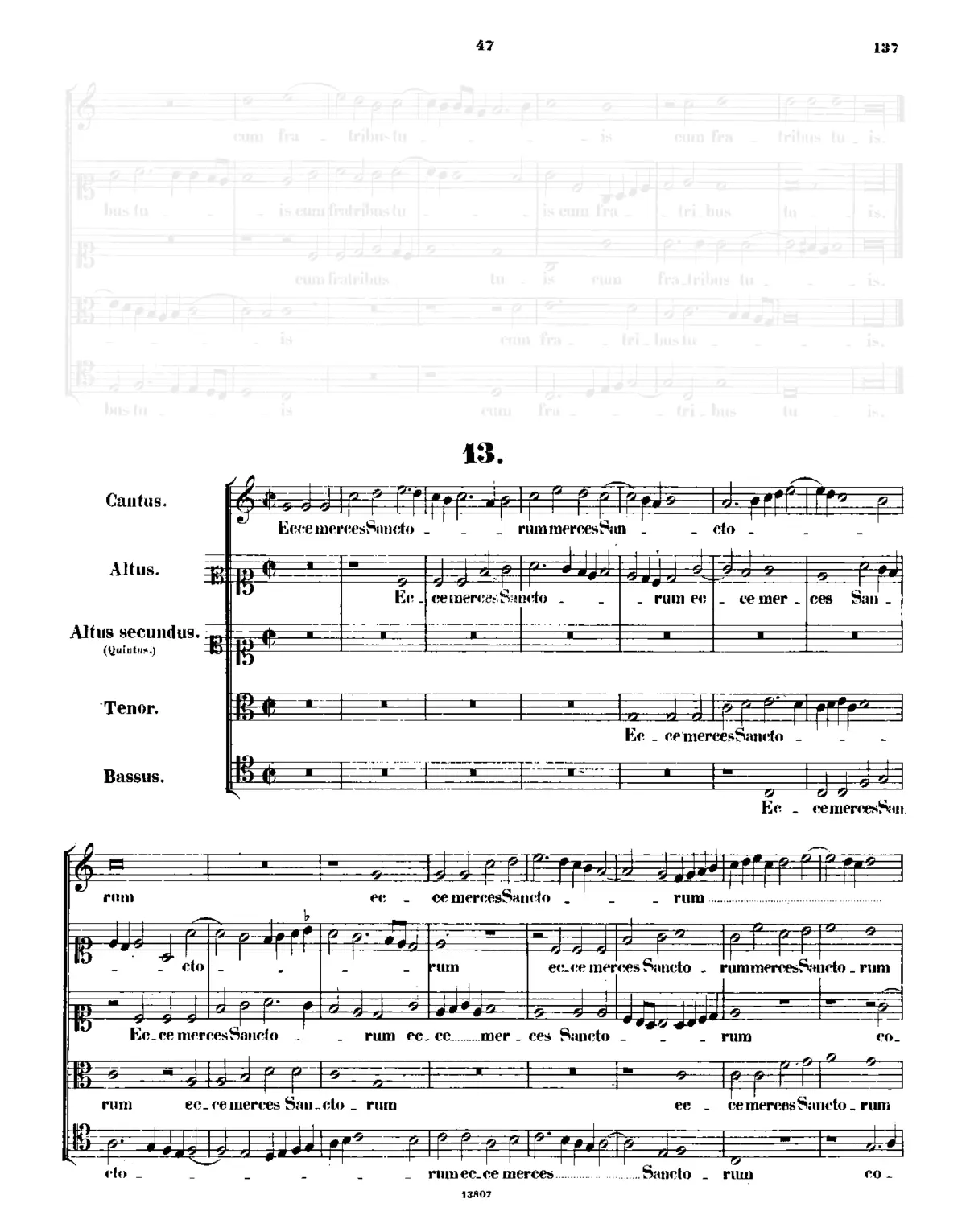 Ecce merces Sanctorum - Page 1