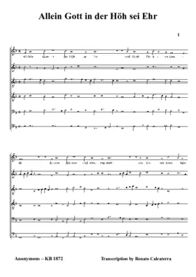 Allein Gott in der Höh sei Ehr (KB 1872)
