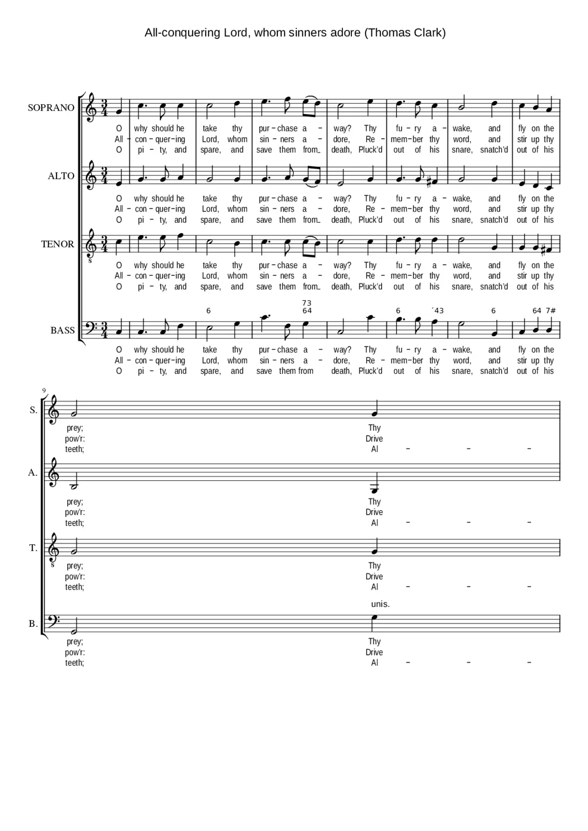 All-conquering Lord whom sinners adore - Page 1