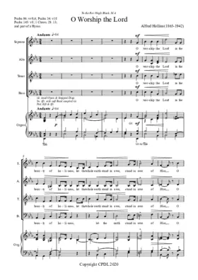 O worship the Lord