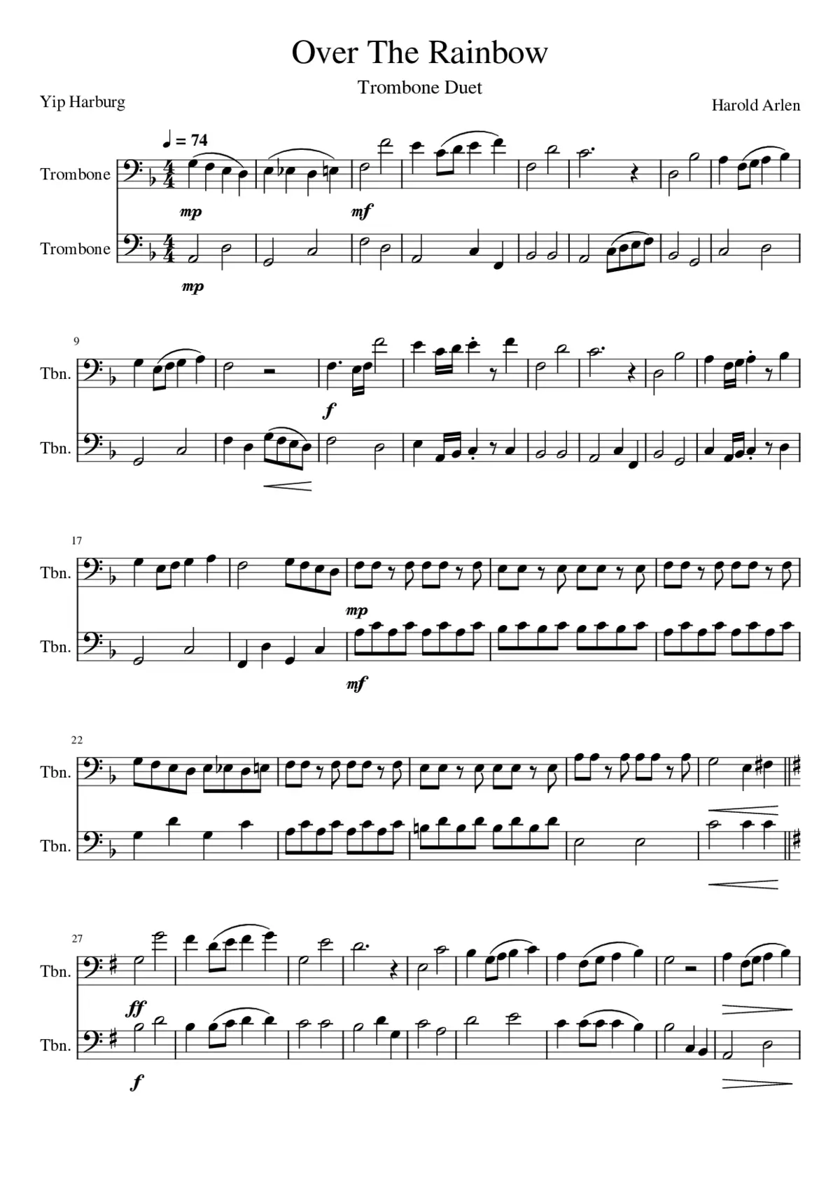 Over the Rainbow - Page 1