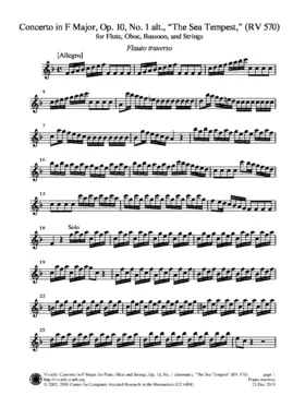 Concerto for Flute, Oboe, Bassoon and Strings in F major