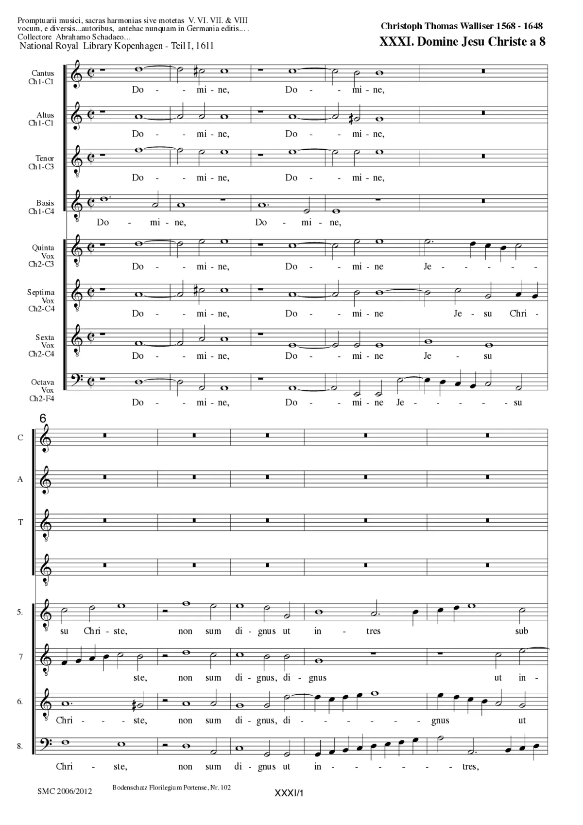 Domine Jesu Christe a 8 - Page 1
