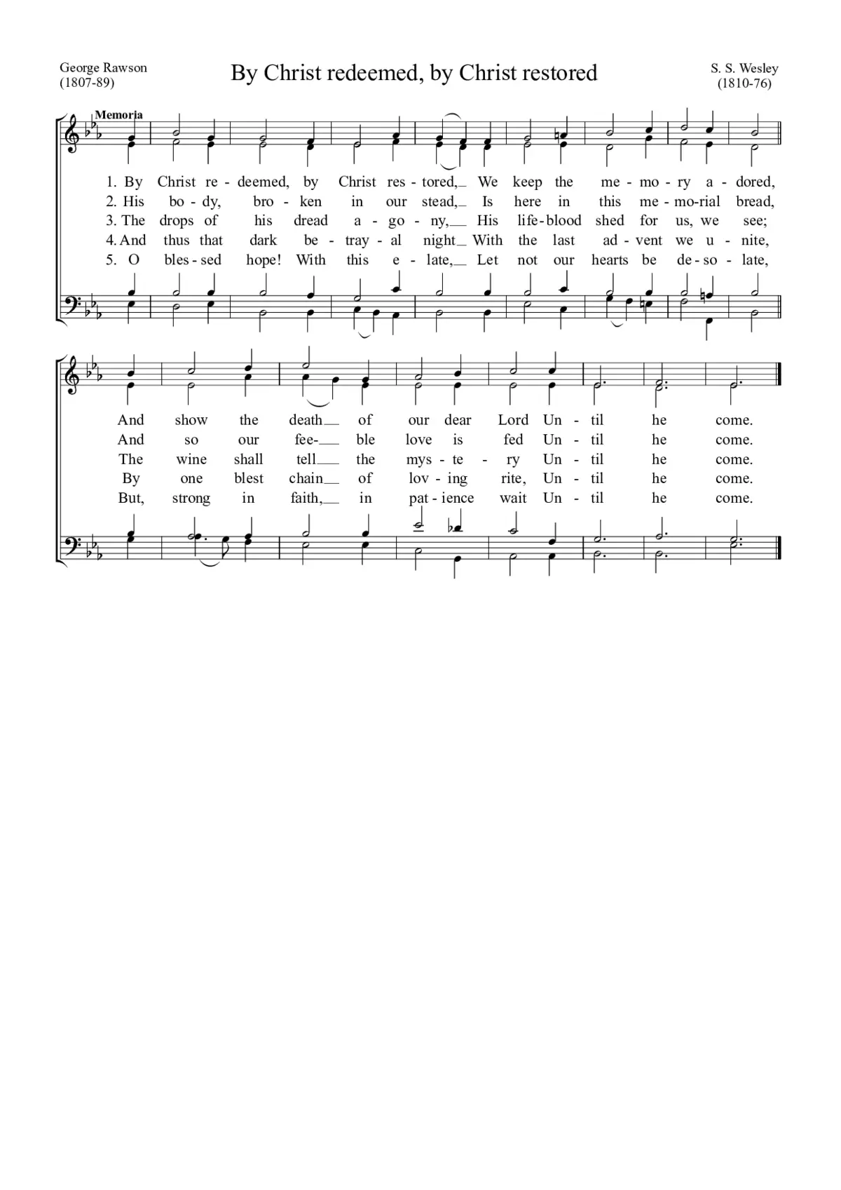 By Christ redeemed - Page 1