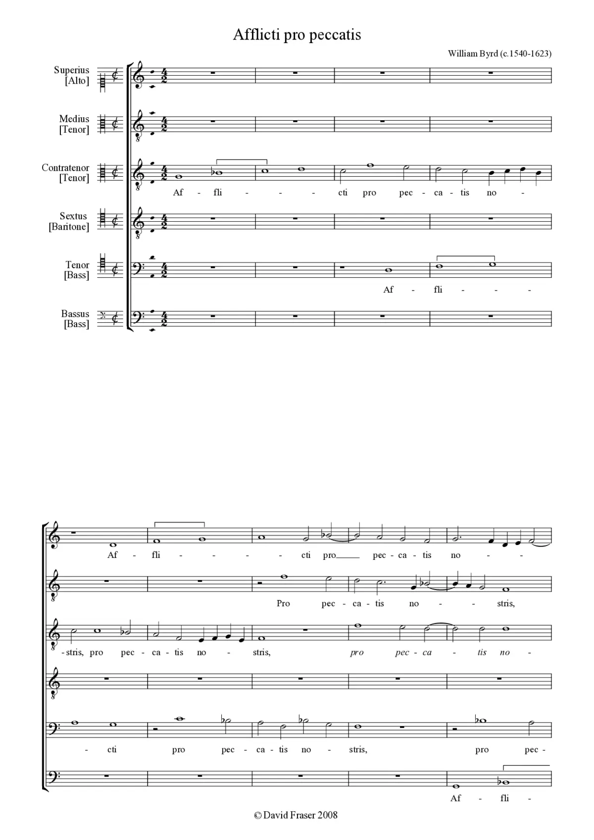Afflicti pro peccatis - Ut eruas nos - Page 1