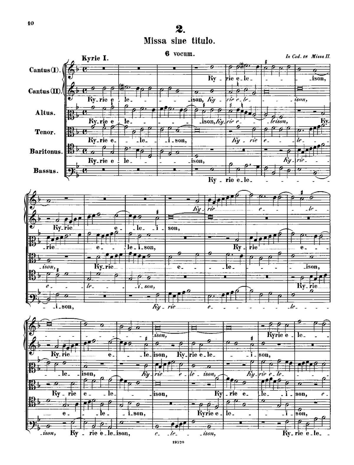 Missa sine nomine - Page 1