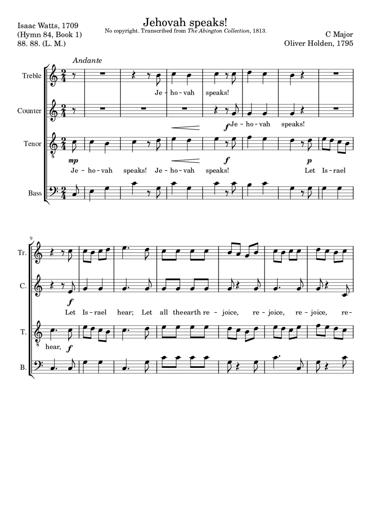 Jehovah speaks! - Page 1