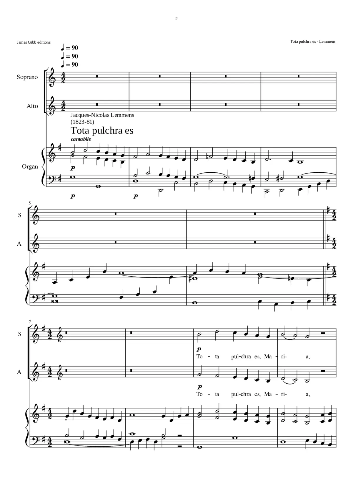 Tota pulchra es - Page 1