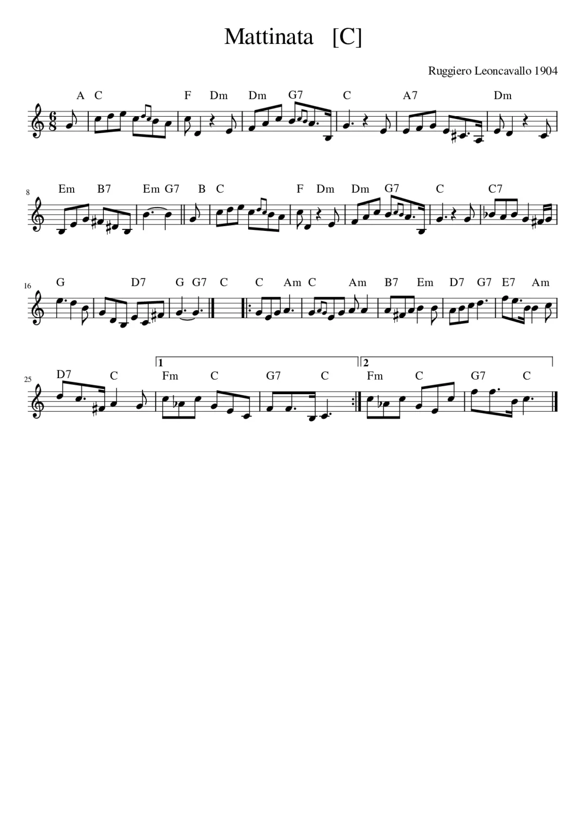 Mattinata - Page 1