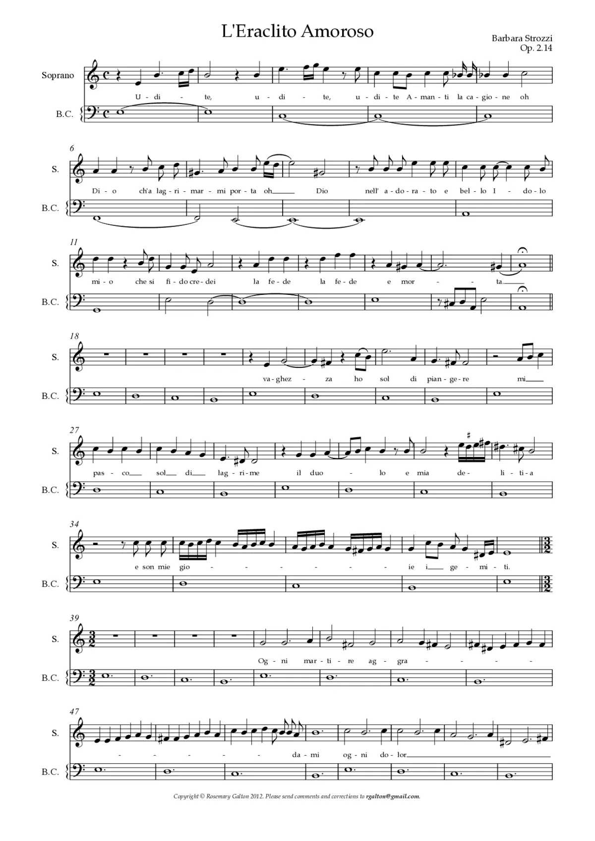 L'Eraclito amoroso - Page 1