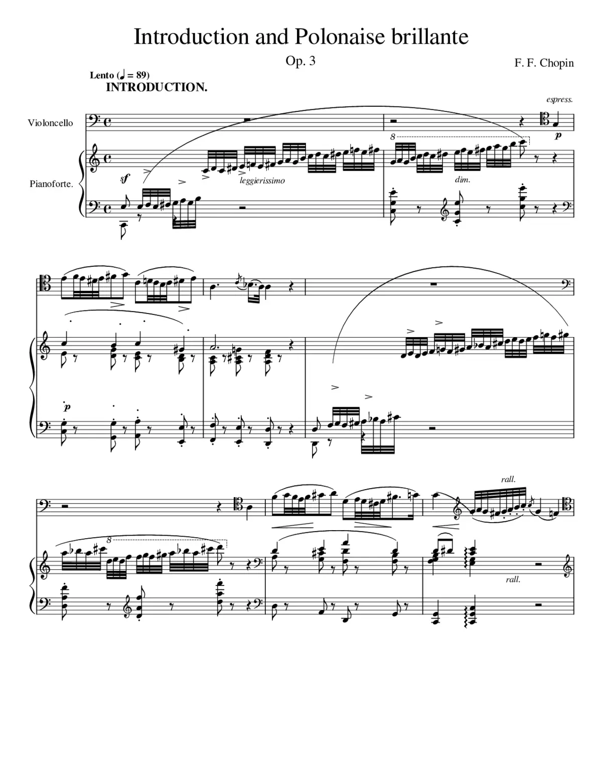 Introduction et polonaise brillante Op.3 - Page 1