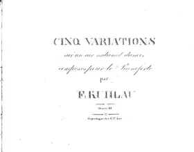 5 Variations on 'sur un air national danois'